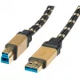 Καλώδιο USB 3.0 ROLINE GOLD Type A M - B M 3,0 m