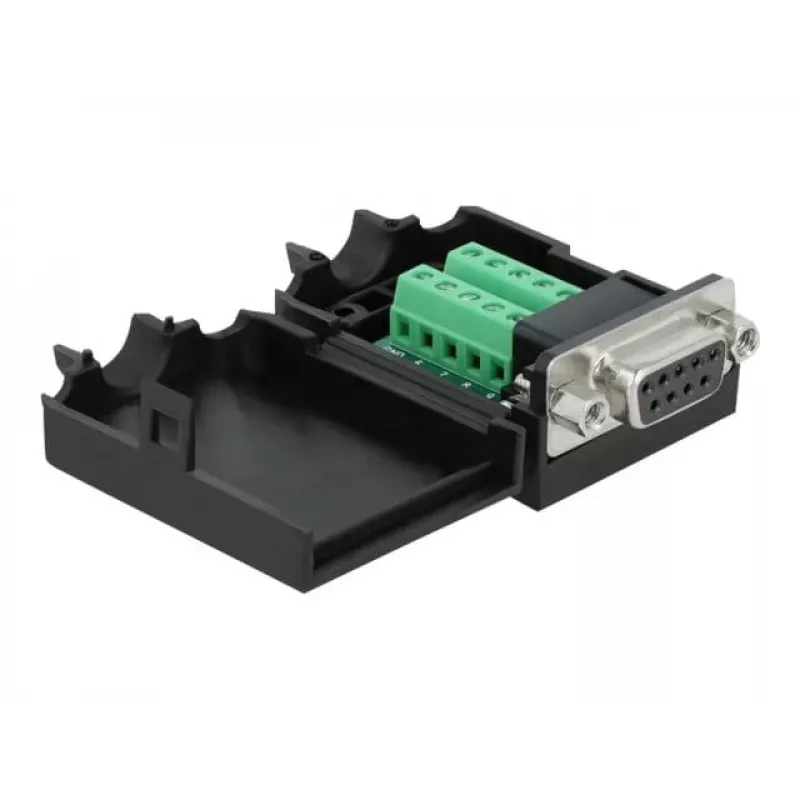 Συνδετήρας καλωδίων DeLOCK 66265 Sub-D 9 10-πολικό μπλοκ σύνδεσης μαύρο