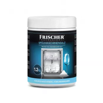 Ειδικό αλάτι για πλυντήρια πιάτων FRISCHER FR00101_1200, 1,2 kg, Αλάτι αποσκλήρυνσης νερού σε πλαστικό δοχείο