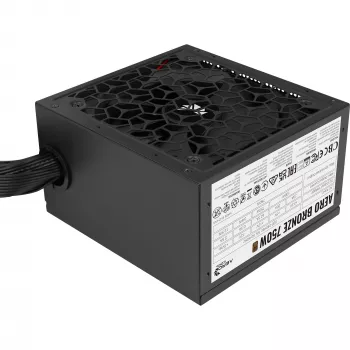 Aerocool AERO BRONZE 750W V2 τροφοδοτικό ATX ACPB-AR75AEC.12, 80 PLUS Bronze, ενεργό PFC, μαύρο