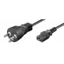 Microconnect PE1204100R Καλώδιο τροφοδοσίας μαύρο 10 m IEC 320 βύσμα συσκευής C13