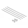 DeLOCK 10 ιντσών Patch Panel, 8 Port, Κατ.6A, 0,5HE, γκρι, μέταλλο