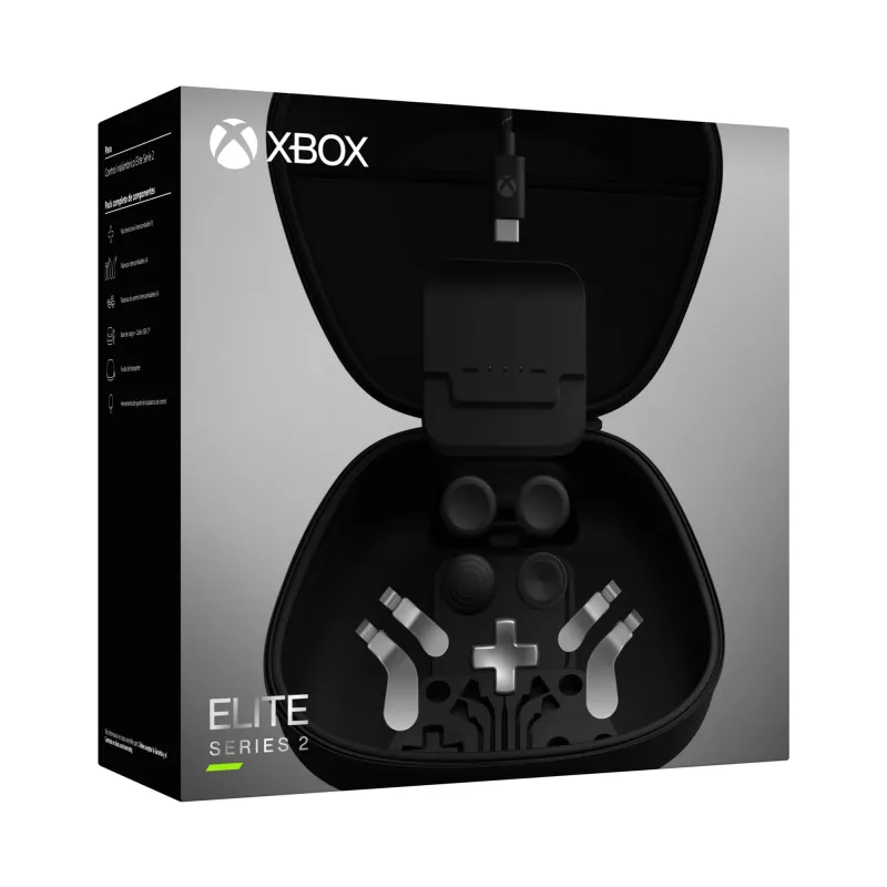 Πρόσθετο χειριστηρίου Gaming Microsoft Xbox Elite Wireless Controller Series 2 Complete Component Pack Μαύρο Ασημί