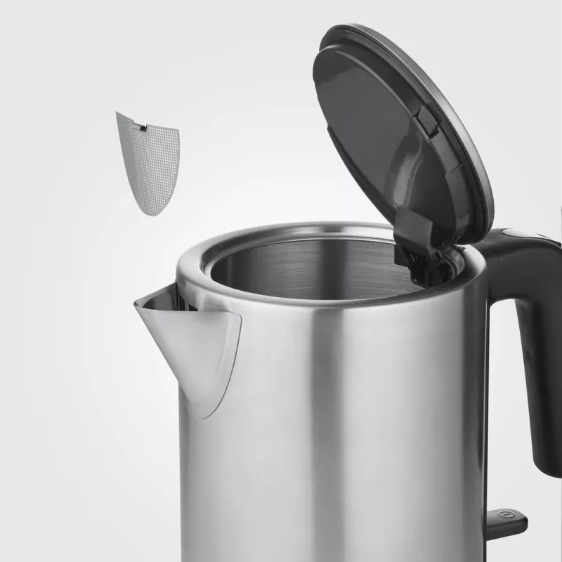 Severin WK 3489 ηλεκτρικός βραστήρας 1 l 2400 W μαύρο, ασημί