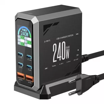 Blitzwolf BW-S31 2xUSB-A, 4xUSB-C, PD, 240W φορτιστής δικτύου
