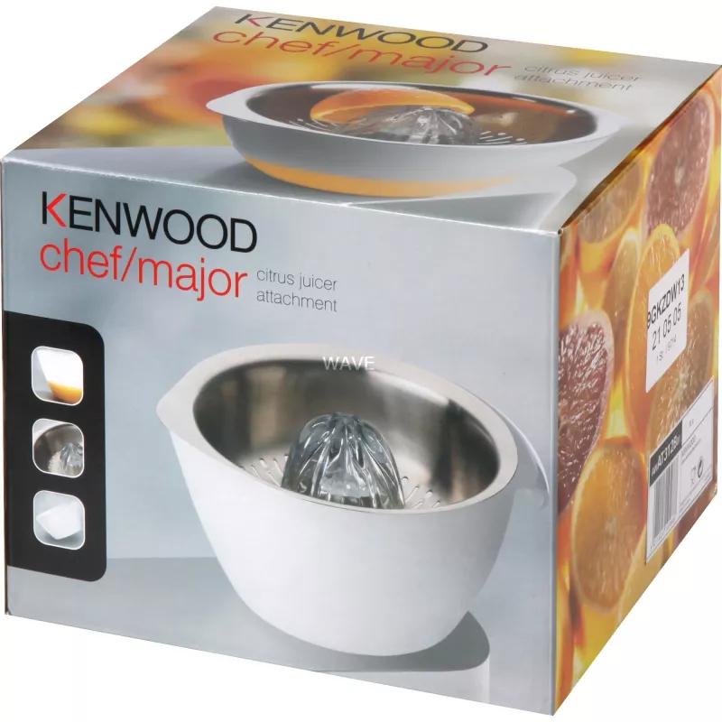 Kenwood AT312 εξάρτημα στίψιμο εσπεριδοειδών – 0,6 L, ασημί/λευκό