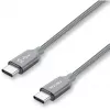 Καλώδιο USB Nevox 1654 USB 2.0 2 m USB C Γκρι Ασημί