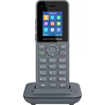 Grandstream DP725 ασύρματο ακουστικό DECT HD, έγχρωμη οθόνη TFT 1,8 ιντσών, 20 λογαριασμοί/γραμμές SIP, push-to-talk, γκρι
