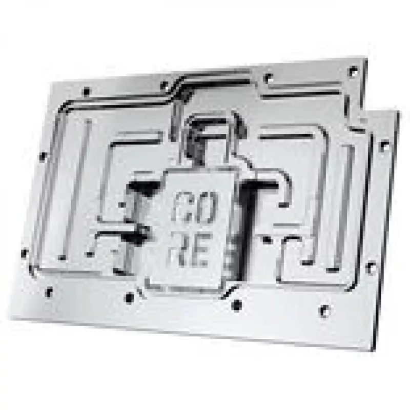 Μπλοκ υγρής ψύξης Alphacool Core RX 9070 XT Swift+ διαφανές χρώμιο για GPU