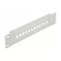 Patchpanel οπτικών ινών DeLOCK 10 ιντσών 12-Port SC Simplex LC Duplex 1U γκρι