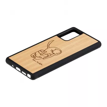 Θήκη προστασίας man and wood για Samsung Galaxy Note 20 με σχέδιο γάτας και ψαριού