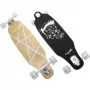 Longboard Muuwmi Lights GLOW ABEC 7 με φωτεινούς τροχούς, μαύρο/πράσινο