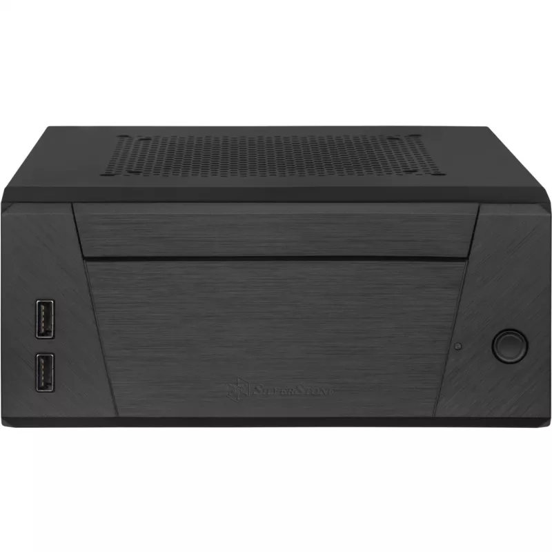 SilverStone MILO ML10 - USFF - Mini-ITX - χωρίς τροφοδοτικό - Μαύρο - USB/Audio (SST-ML10B)