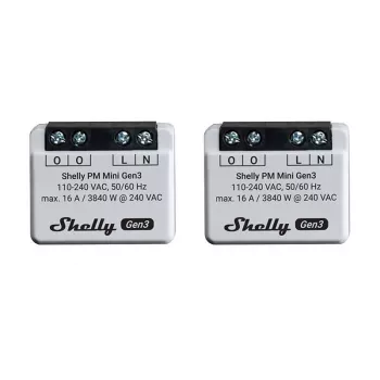 Έξυπνος διακόπτης Shelly PM Mini Gen3 1P Wireless 110-240V