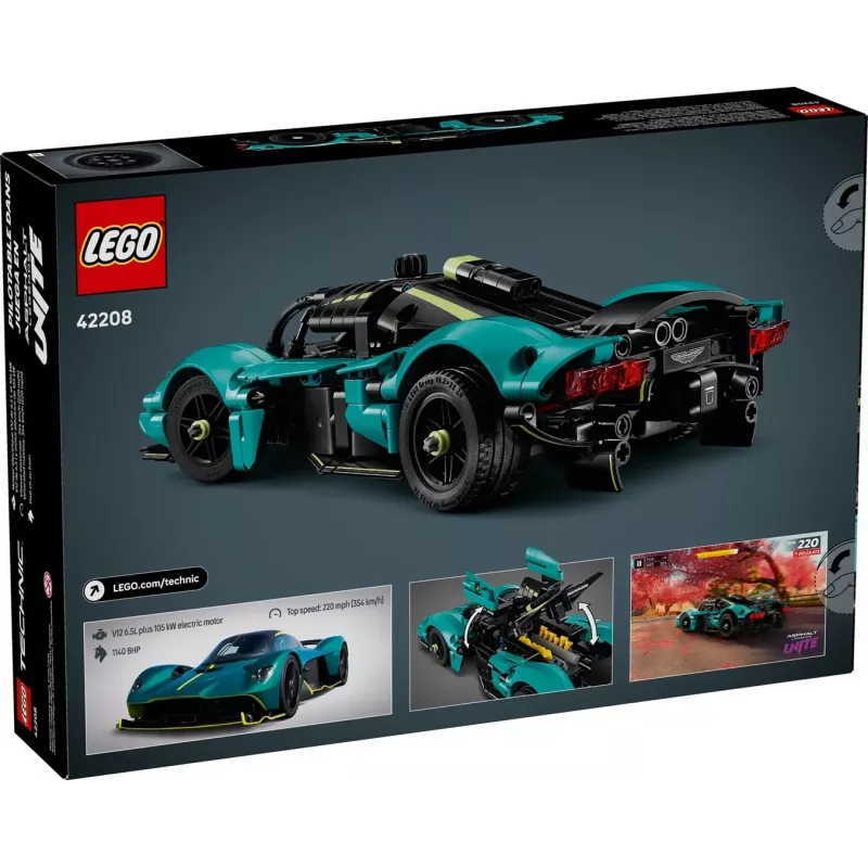 LEGO Technic Bausatz Aston Martin Valkyrie Modell Maßstab 1:8, 707 τεμ., συνιστώμενη ηλικία 9+