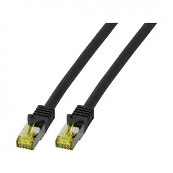 EFB-Elektronik καλώδιο patch RJ45 Cat.6A S/FTP LSZH Cat.7 αθωράκιστο μαύρο 1m κατασκευαστής: EFB Elektronik (MK7001.1B)