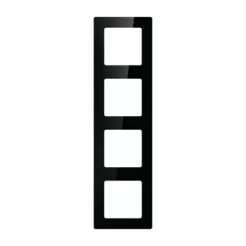 Πλαίσιο τοίχου για 4 μονάδες Avatto N-TS10-Frame-B4 — μαύρο, τετραπλό πλαίσιο στήριξης για διακόπτες/πρίζες