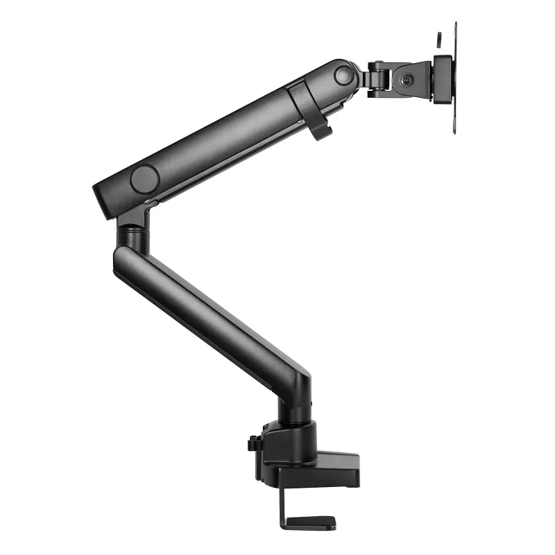 Βραχίονας οθόνης SILVERSTONE SST-ARM13 — μεμονωμένος ρυθμιζόμενου ύψους βραχίονας συμβατός με VESA, ασημί