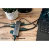Alcasa HUB-C001A Hub διασύνδεσης USB Type-C 5000 Mbit/s ανθρακί