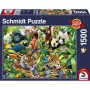 Schmidt Spiele 57385 Kunterbunte Tierwelt παζλ, 1500 κομμάτια, ζώα, από 12 ετών
