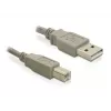 Καλώδιο USB DeLOCK 82216 USB 2.0 3 m USB A USB B γκρι