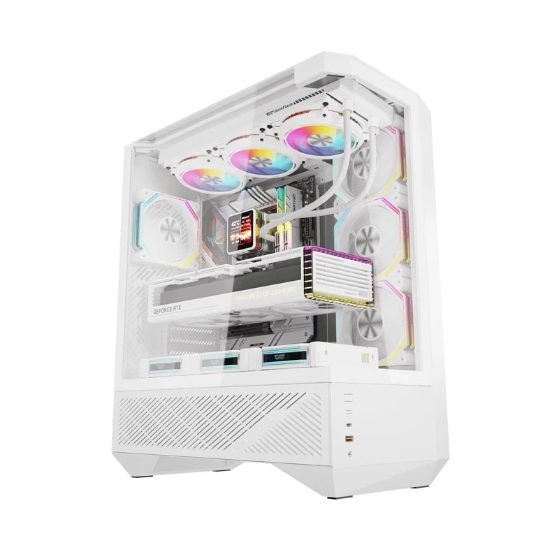 Κουτί υπολογιστή Darkflash DY460 ATX λευκό