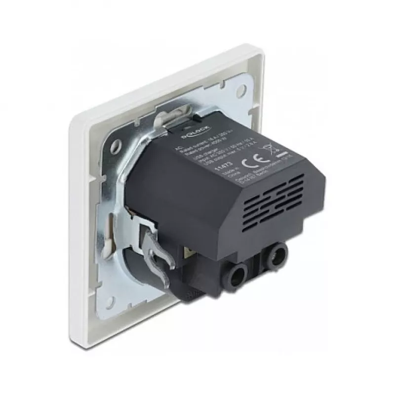 Πρίζα 2 x USB + CEE 7/3 DeLOCK 11473