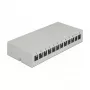Patch panel DeLOCK Keystone 12 port γκρι
