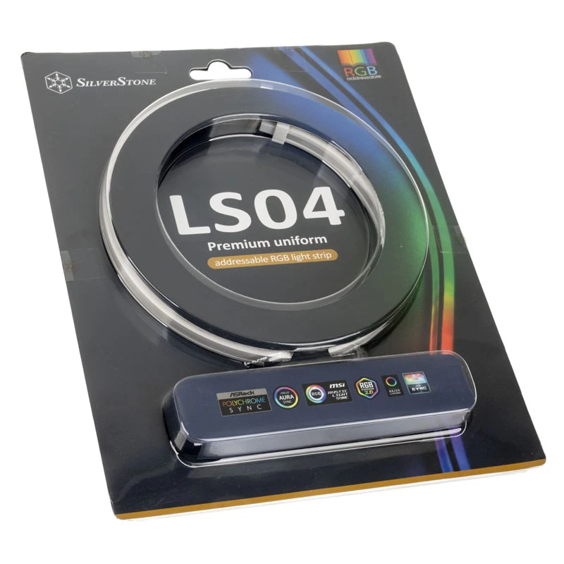 SilverStone LS04, λωρίδα LED ARGB, συσκευασία 2 τεμ. - λευκό