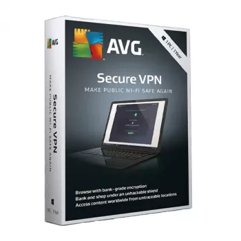 AVG Secure VPN κλειδί άδειας χρήσης (1 συσκευή, 1 έτος)