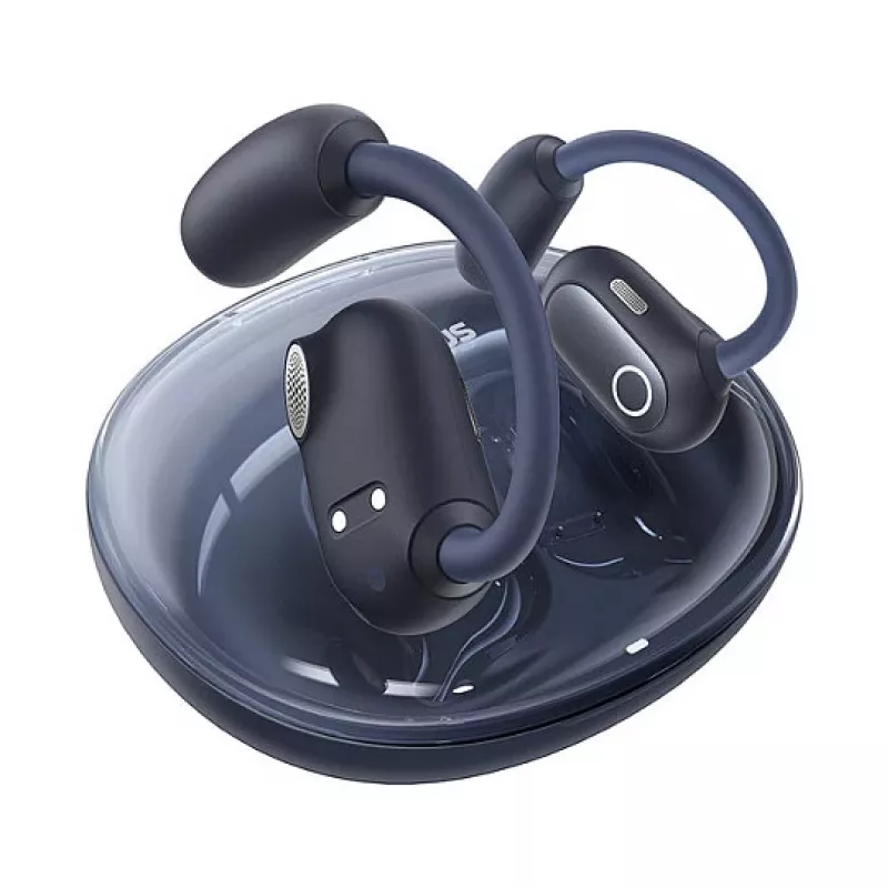 Baseus Eli Sport 1 Open-Ear TWS Cosmic μαύρο καλώδιο USB