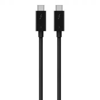 Καλώδιο USB-C σε USB-C Belkin F2CD084bt0.8MBK 0,8 m 40 Gbit/s Μαύρο