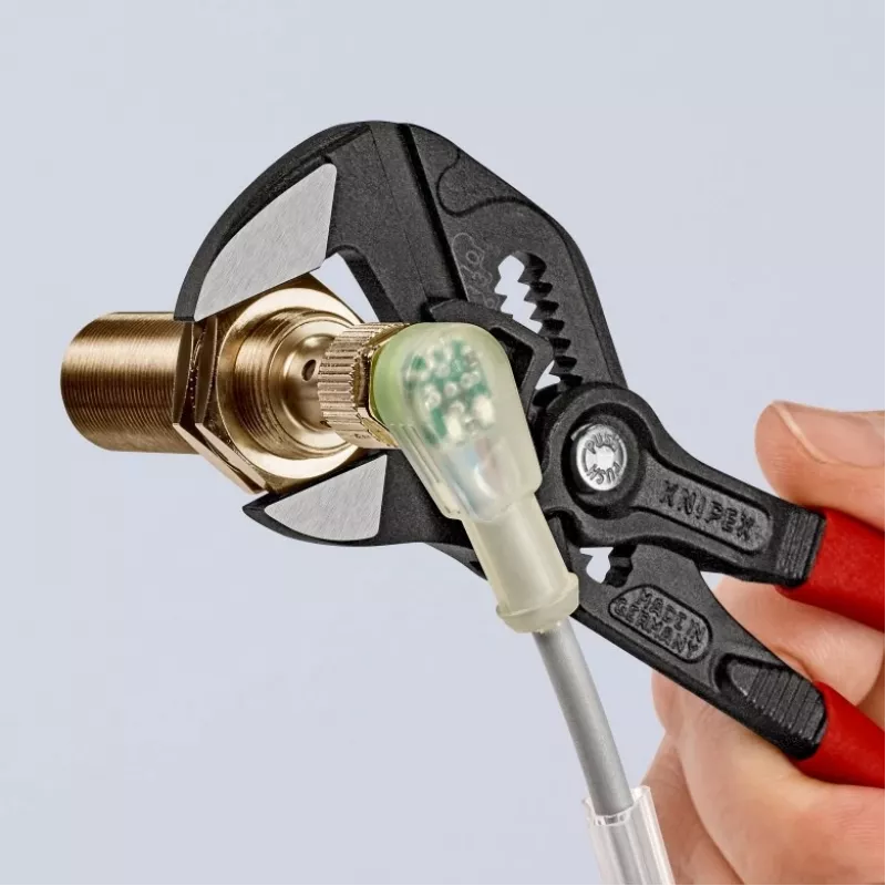 Knipex 86 01 180 γερμανικό κλειδί τύπου πένσας, 180 mm, μέγ. άνοιγμα 40 mm, ρυθμιζόμενο σε 15 θέσεις, κόκκινο