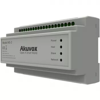 Akuvox NS-2 μεταγωγέας δικτύου Fast Ethernet (10/100) ράγα DIN γκρι