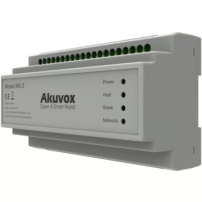 Akuvox NS-2 μεταγωγέας δικτύου Fast Ethernet (10/100) ράγα DIN γκρι