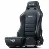 Κάθισμα αγώνων με ρυθμιζόμενη πλάτη Next Level Racing ERS3 Elite Premium — μαύρο τεχνητό δέρμα, ανακλινόμενη πλάτη, συμβατό με τοποθέτηση σε cockpit και δάπεδο