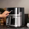 Φριτέζα Black & Decker BXAF6500E 6,5 L, 1600 W, ψηφιακός χειρισμός αφής, 8 προγράμματα, 80–200 °C