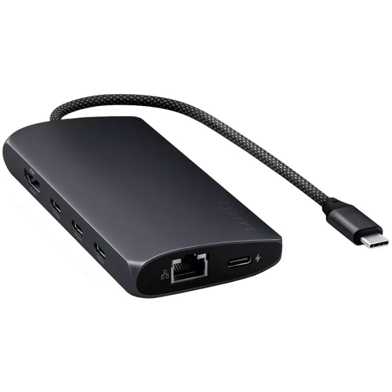 Satechi USB-C Multiport Adapter ST-P8KED — 6 θύρες, υποστηρίζει ανάλυση 8K