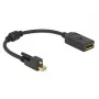 Καλώδιο DisplayPort DeLOCK 62638 Mini DisplayPort 0,25 m μαύρο