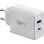 Goobay Dual USB-C™ PD (Power Delivery) Γρήγορος Φορτιστής (30 W) (61674)