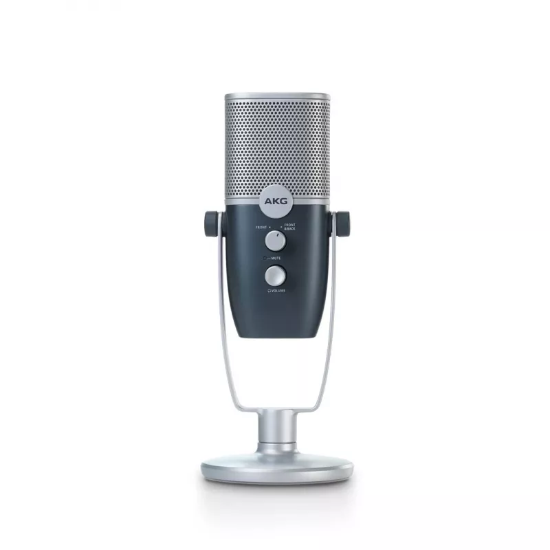 AKG Ara - επαγγελματικό πυκνωτικό μικρόφωνο USB, μπλε-ασημί