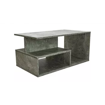 Topeshop PRIMA BETON τραπεζάκι σαλονιού, ελεύθερο σχήμα, 1 πόδι