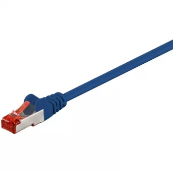 Wentronic Goobay Καλώδιο δικτύου CAT 6, S/FTP (PiMF), Μπλε, 50 m – LSZH Χωρίς αλογόνα, Χαλκός (68276)