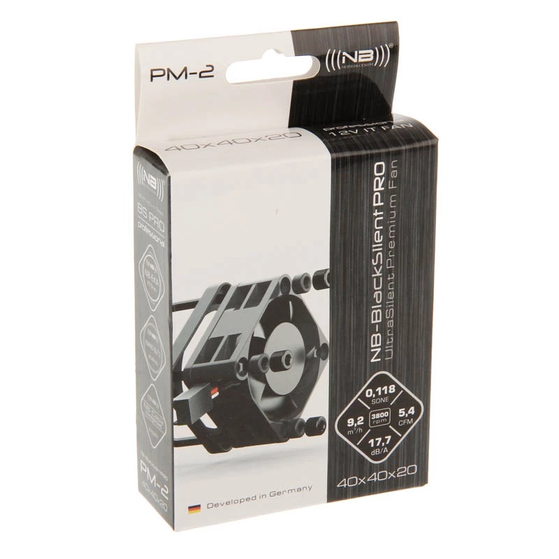 NoiseBlocker SchwarzSilentPRO PM-2 Ανεμιστήρας κουτιού 40mm