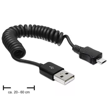 Καλώδιο USB DeLOCK USB 2.0-A/USB micro-B 0,6 m