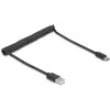 Καλώδιο USB DeLOCK USB 2.0 0,75 m USB A USB C Μαύρο 90368