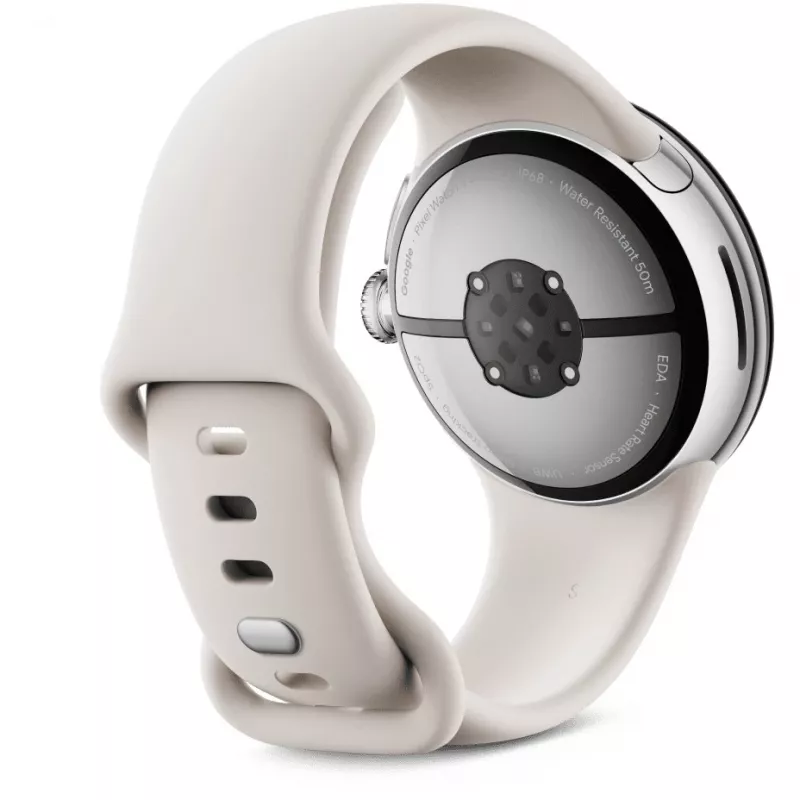 Google Pixel Watch 3 AMOLED 41 mm Ψηφιακό Οθόνη αφής Ασημί Wi-Fi GPS (Δορυφόρος)