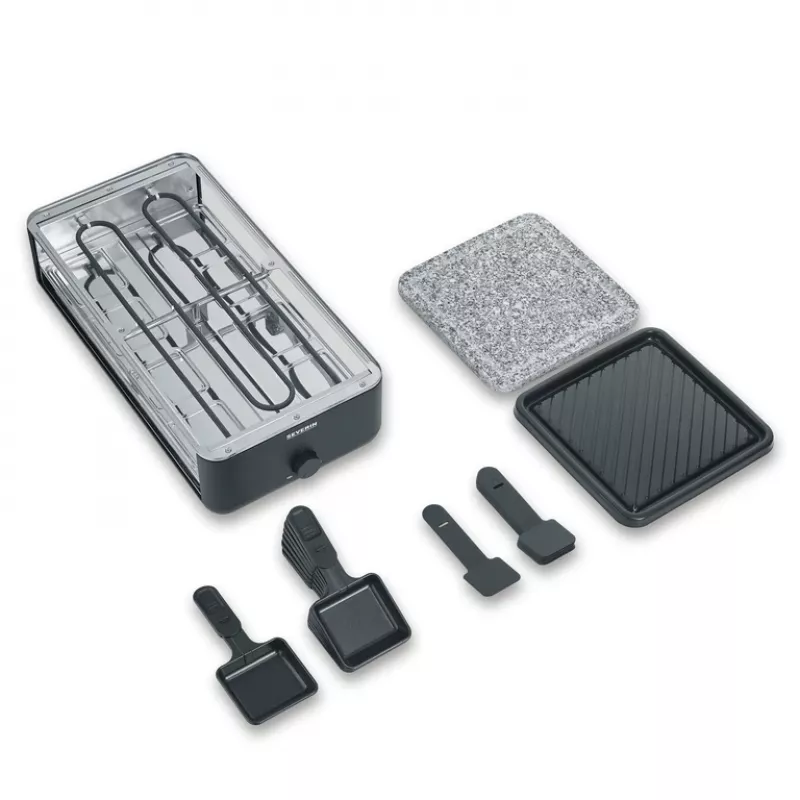 Raclette Grill Severin RG 2366 8 ατόμων 1300 W μαύρο