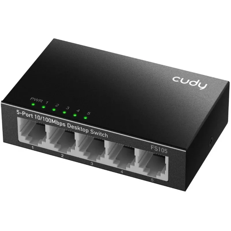 Μη διαχειριζόμενος διακόπτης Cudy FS105 5 θυρών Fast Ethernet 10/100 μαύρο