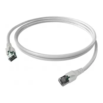 Easylan CP1KWBWBW0050 Καλώδιο δικτύου RJ45, καλώδιο patch CAT 6a S/FTP 5 m λευκό 1 τεμ.